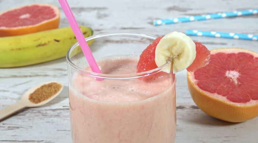 If you love grapefruit, then you will adore this super healthy and delicious metabolism boosting red grapefruit and pineapple smoothie!